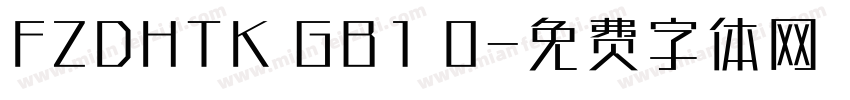 FZDHTK GB1 0字体转换